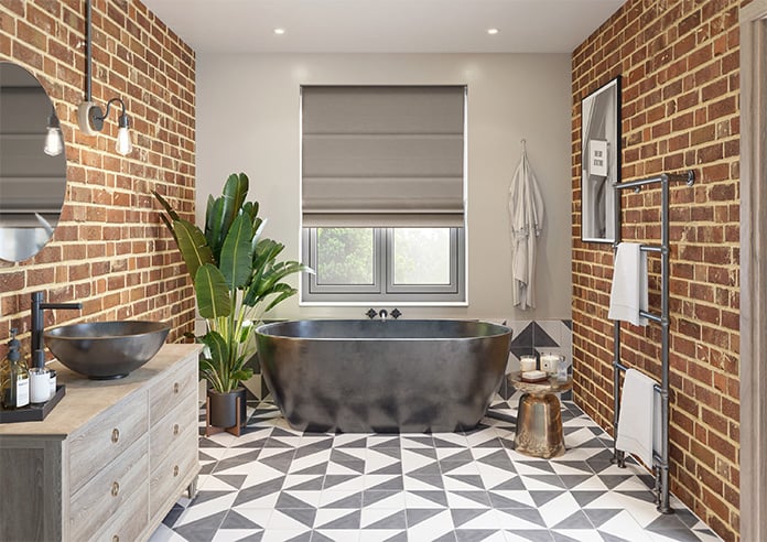 Faye, Dusky Brown - Motorised Roman Blind - Image 8